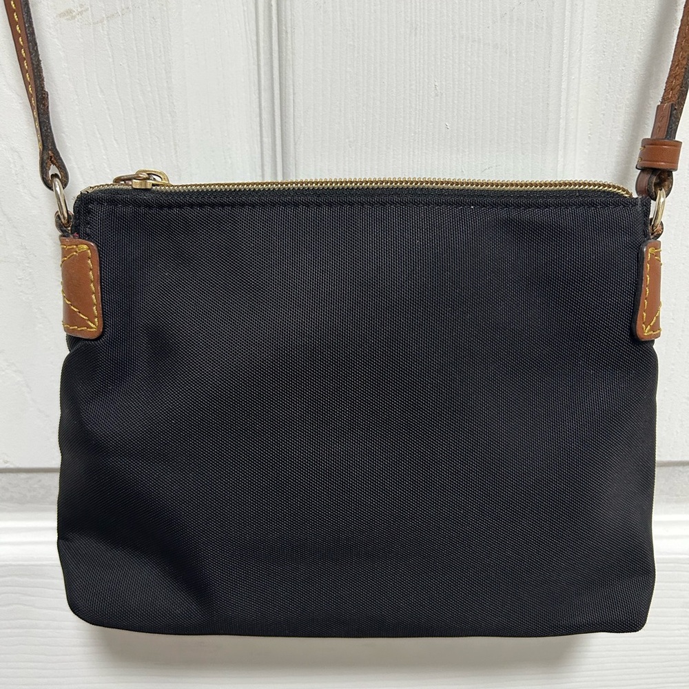 Dooney & Bourke Black and Brown Crossbody Bag - Picture 4 of 5